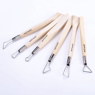 Bộ Dụng Cụ 6 Món Làm Đất Sét Mont Marte - Single End Tools 6pc