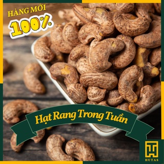 Hạt điều rang muối nguyên hạt, vỏ lụa mỏng, hạt giòn date mới 250 - 500gr - hutas shop