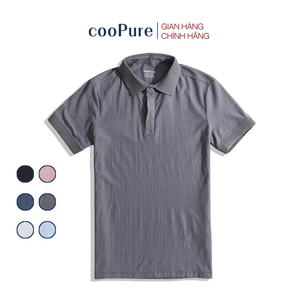 Áo thun polo nam cooPure chất vải Cotton Linen Casual NO.1556 (6 màu)