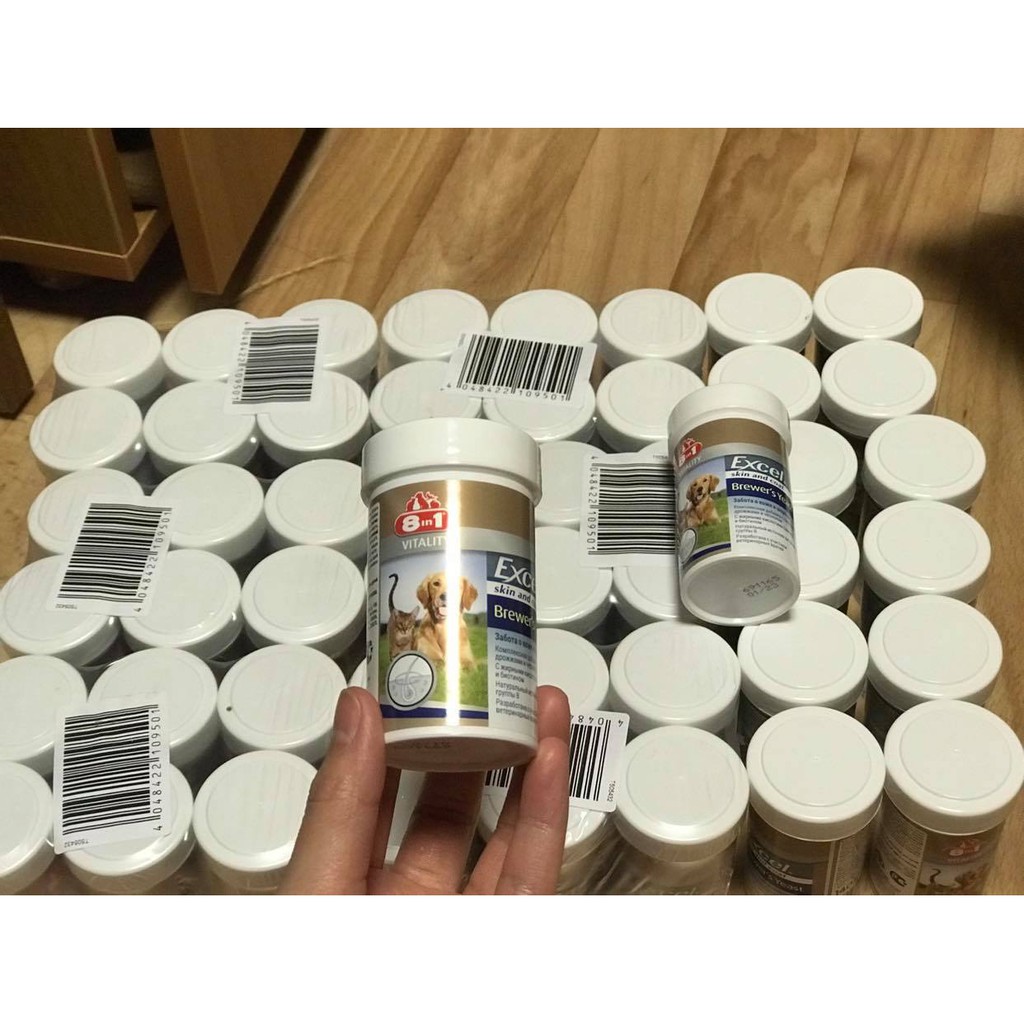 VIÊN DƯỠNG LÔNG EXCEL 8IN1 BREWERS YEAST CHO CHÓ, MÈO (140 VIÊN)