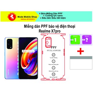Miếng dán PPF Full lưng viền Realme X7 Pro bảo vệ tuyệt đối thân,màn hình máy khỏi trầy xước