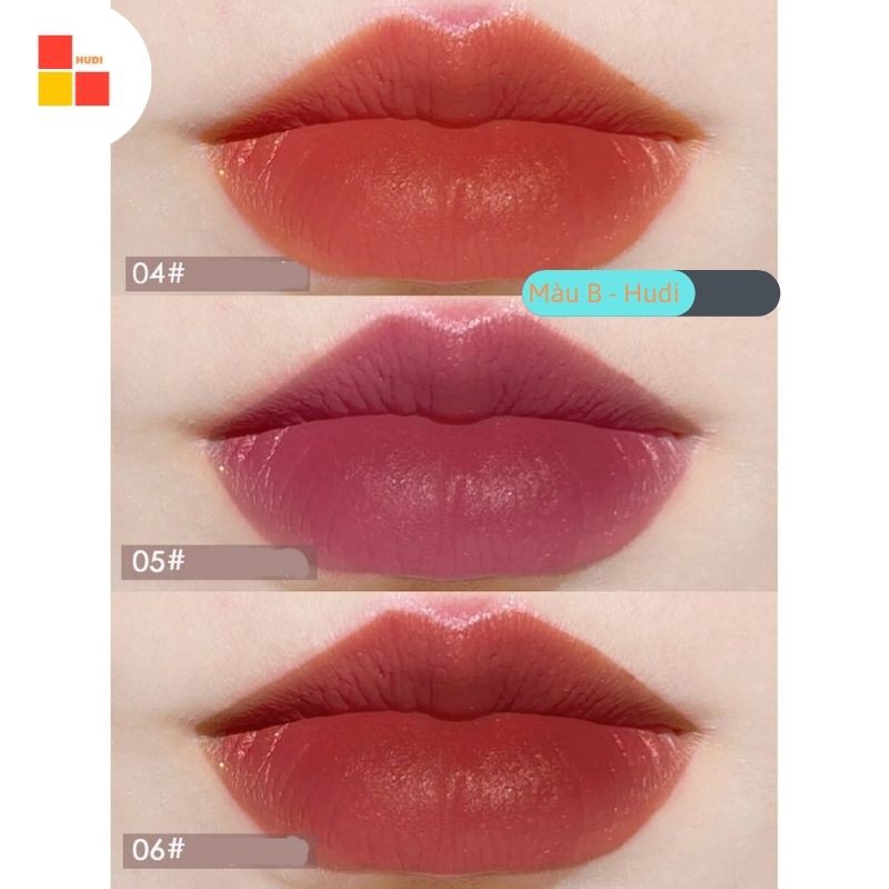 Set 3 Cây Son Kem Lì Herorange Fluffy Lip Glaze - Son Lì Đẹp - Mã SKL01 | Thế Giới Skin Care