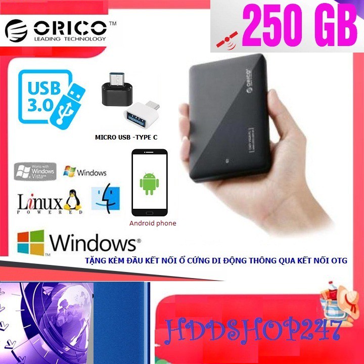 Ổ CỨNG DI ĐỘNG 250G ORICO