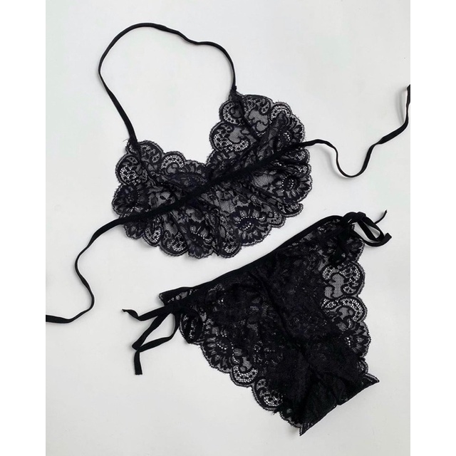 LST7106 - Bralette Ren Mỏng Buộc Dây Gợi Cảm