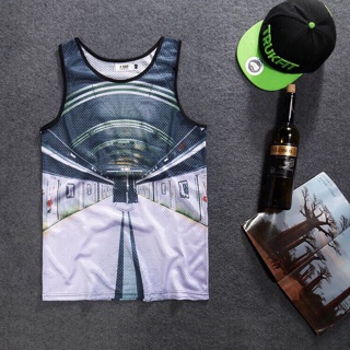 Áo tanktop lưới in