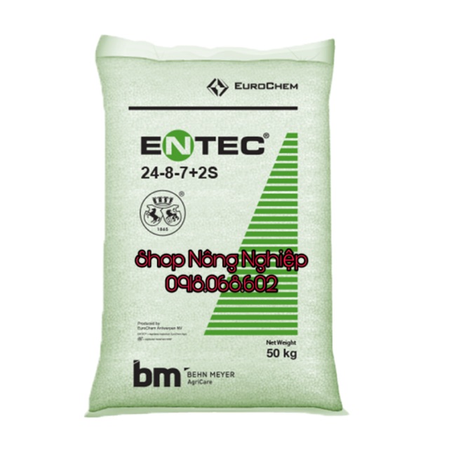 Phân bón cao cấp của Đức NPK ENTEC 24-8-7+2S 1kg