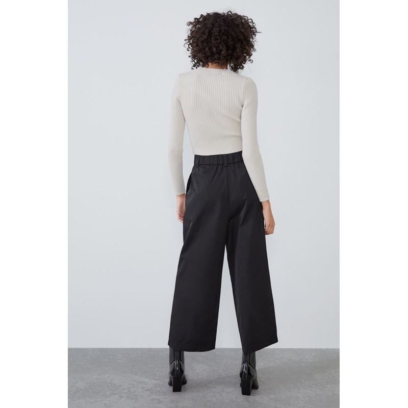 [Mã SKAMCLU8 giảm 10% cho đơn từ 100K] Quần cullote đen