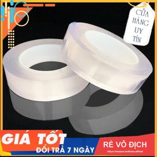 Cuộn 3m băng dính trong suốt 2 mặt