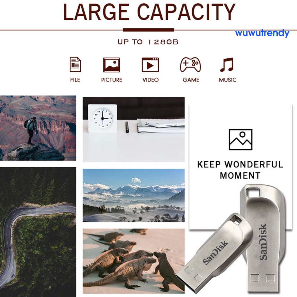 Ổ Đĩa Flash Sandisk U 2TB USB 3.0 Tốc Độ Cao Cho Máy Tính | BigBuy360 - bigbuy360.vn