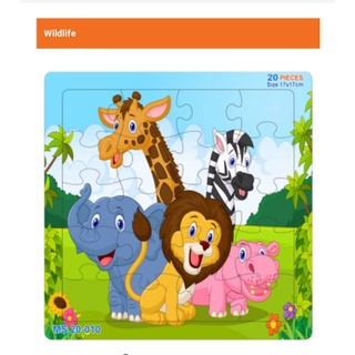 Bộ xếp hình 20 mảnh - wildlife cực đáng yêu