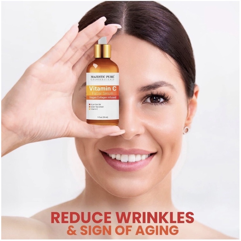 Serum vitamin C Majestic Pure trắng da chống lão hoá 30ml USA