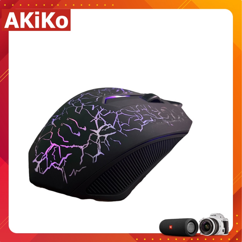 Chuột máy tính laptop có dây Gaming Led RGB cực đẹp chơi game chất AKIKO AKM1000