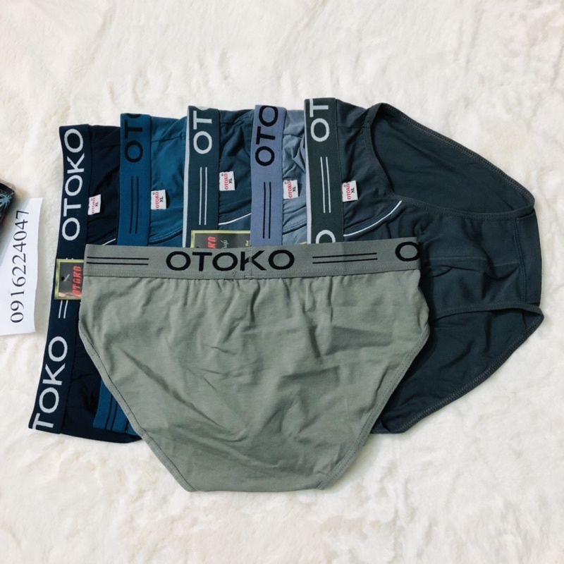 Set 6 Quần lót nam cotton lưng vừa cực êm, quần sịp nam xuất Nhật