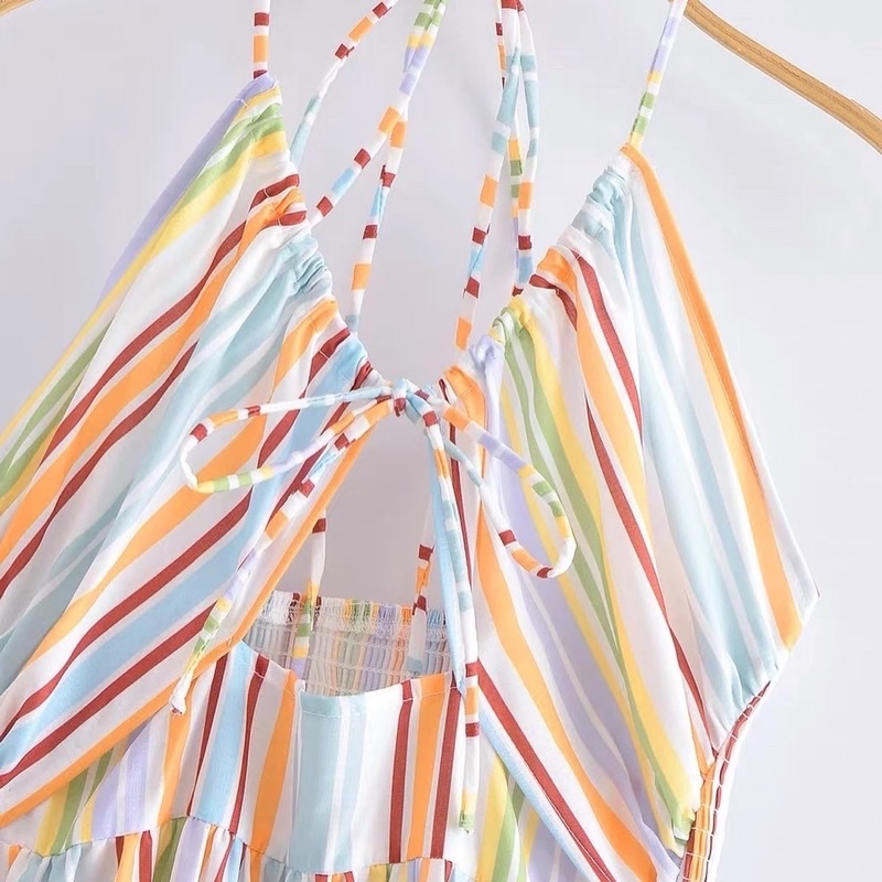 Đầm zara cổ yếm hàng TQXK