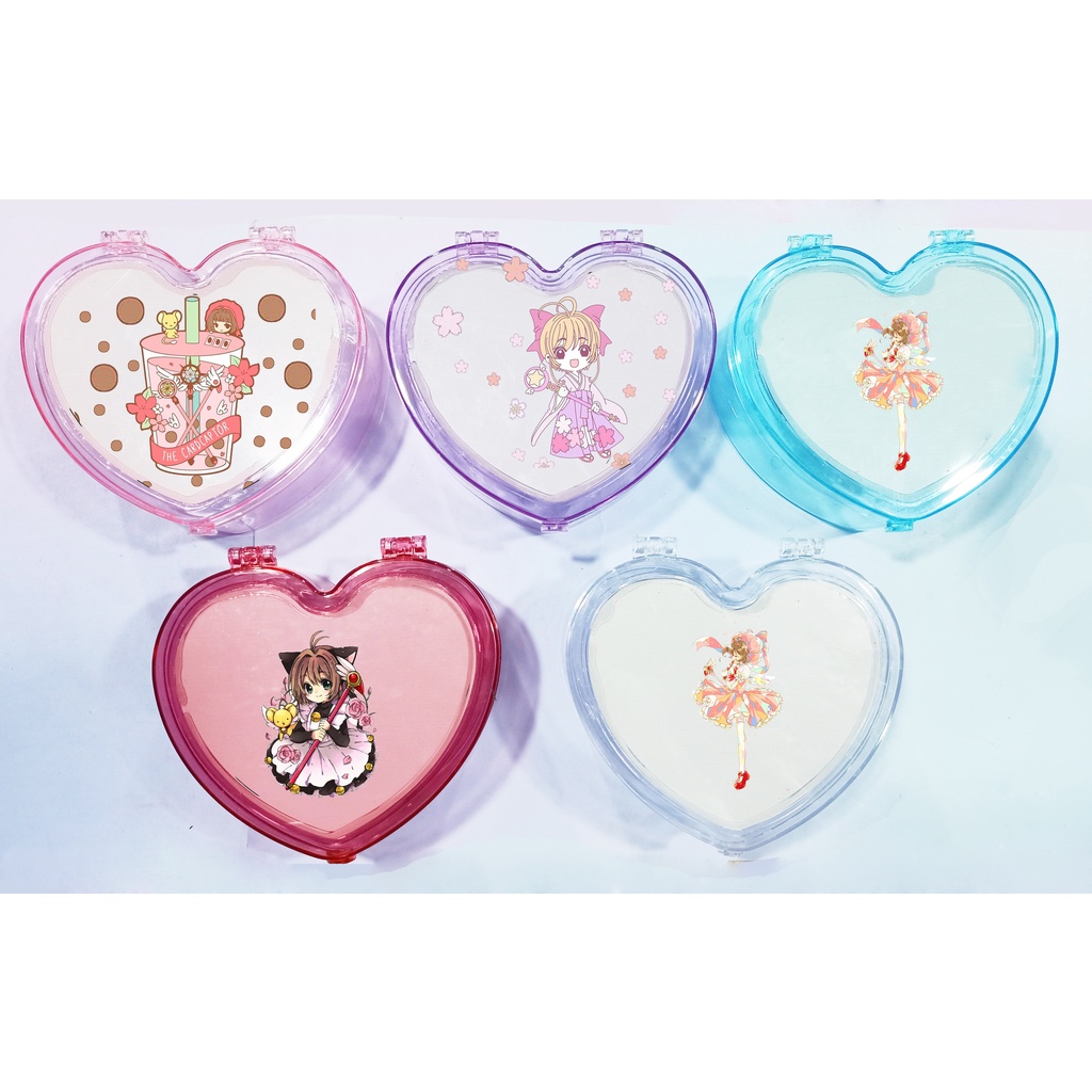 Hộp tim kero CCS kèm gương HKG25 dễ thương cute đựng trang sức hoạt hình