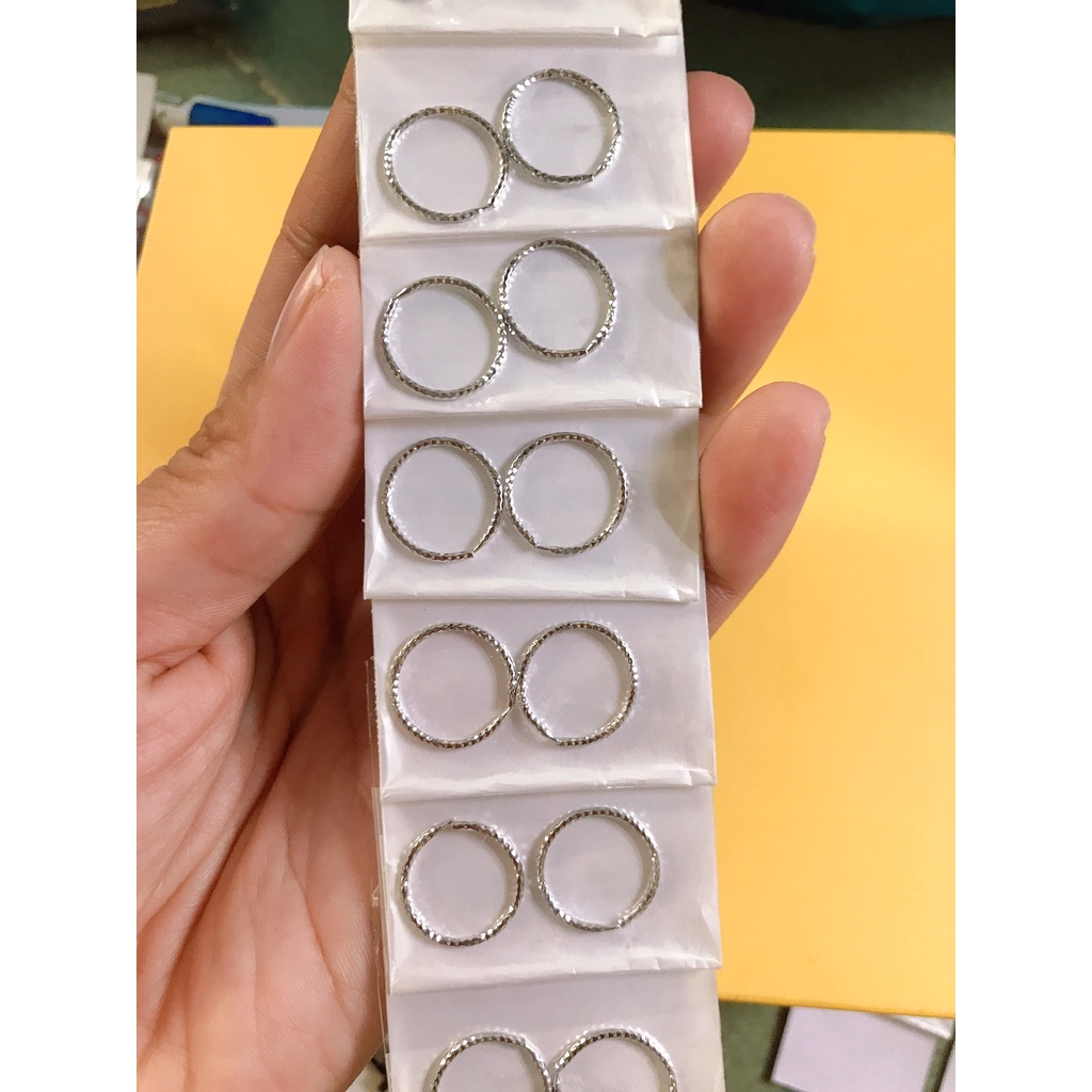 Bông tai nam/nữ khuyên tròn thép không rỉ – khuyên tai ViVi_Gift