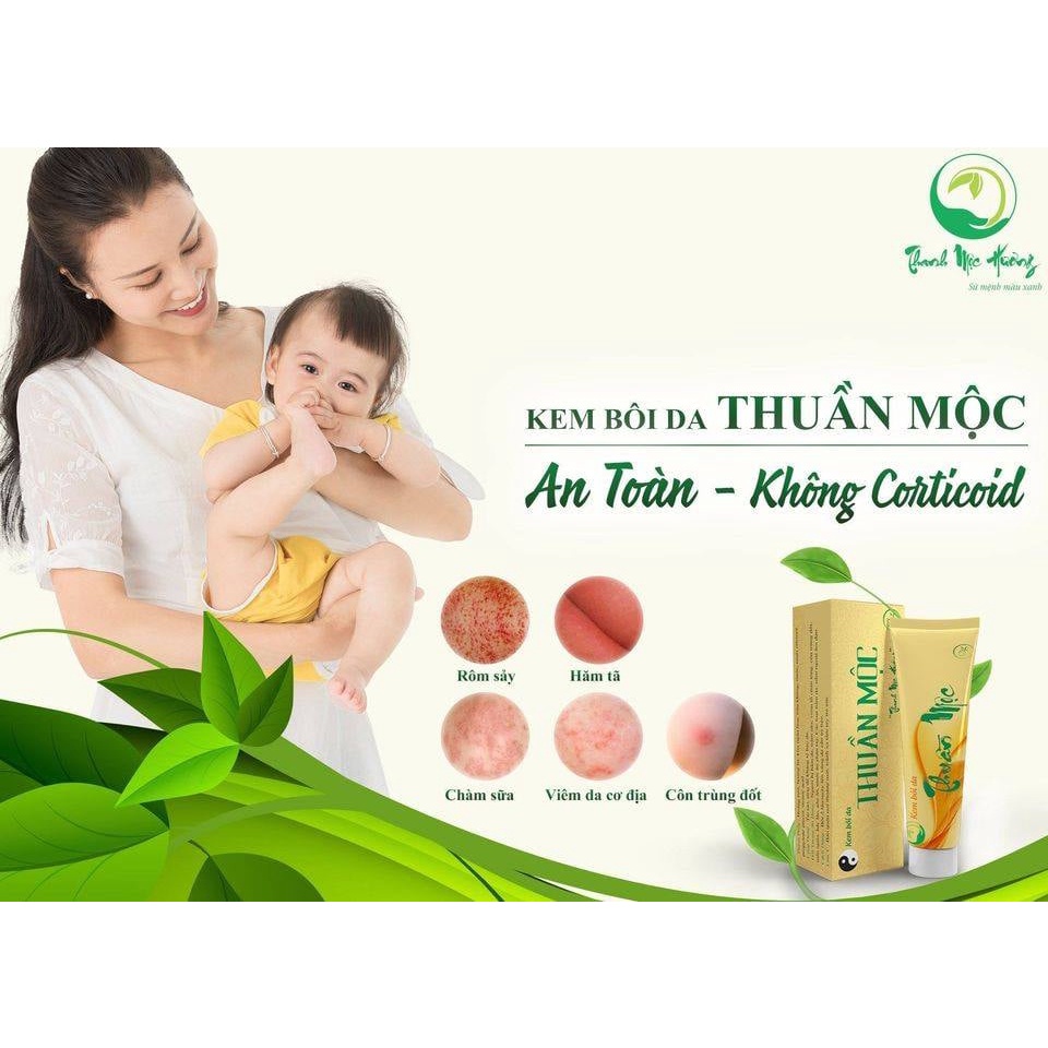 Combo 2 Tuýp Thuần Mộc, Kem Bôi Da Thanh Mộc Hương Loại 16g