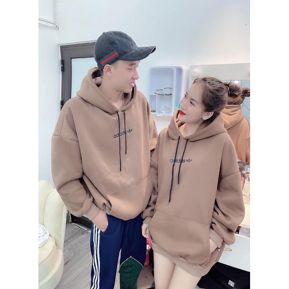 Áo nỉ hoodies mũ 2 lớp in chữ ADS