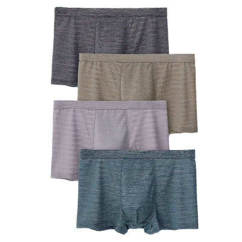 Quần Lót Nam Boxer Thun Lạnh Muối Tiêu Co dãn 4 chiều, Quần sịp Nam Thun Lạnh Boxer Loại 1