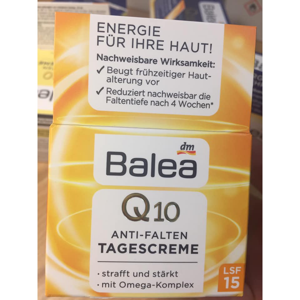 Bộ kem dưỡng da BALEA Q10 ANTI FALTEN chống lão hóa, giảm nếp nhăn (HÀNG ĐỨC)