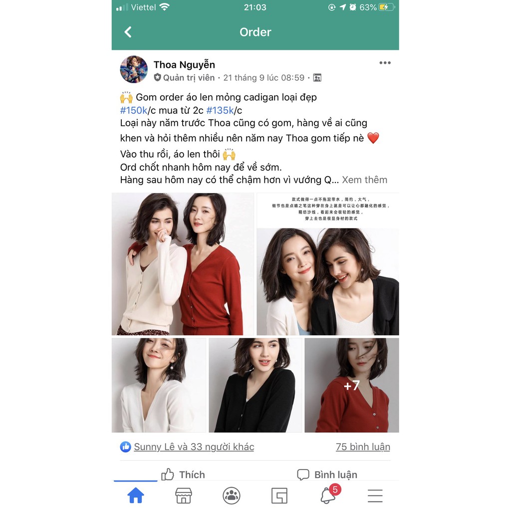 [Có sẵn] Áo len Cadigan Quảng Châu đẹp | BigBuy360 - bigbuy360.vn