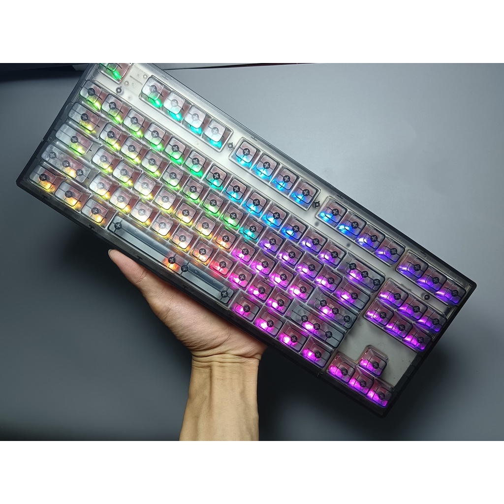 116 Phím Keycaps trong suốt MDA Profile Chất liệu ABS Bàn phím cơ RGB Keycap