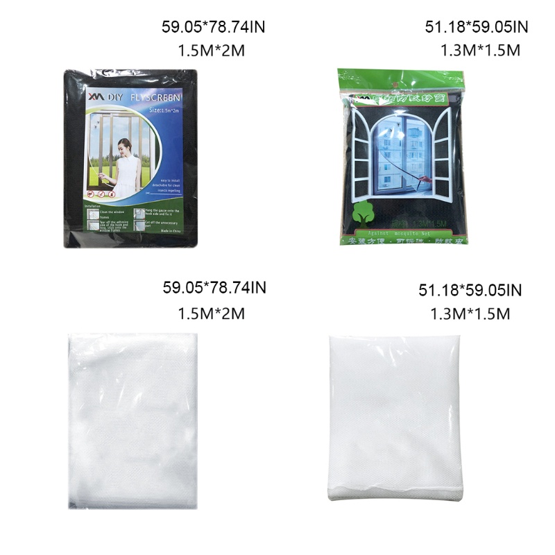Rèm Cửa Sổ Tự Dính Bằng Nilon Chống Muỗi Có Nút Bấm Mạnh Mẽ Điều Chỉnh Được