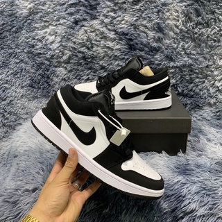 Giày thể thao sneaker nam nữ Jordan 1 Low Panda, JD1 cổ thấp đen trắng cực hot dễ phối đồ