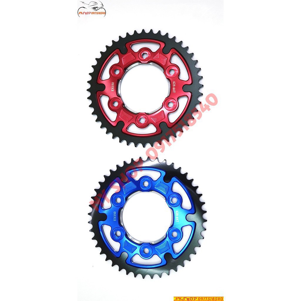 đĩa tải 44 răng nhôm cnc cho exciter 150