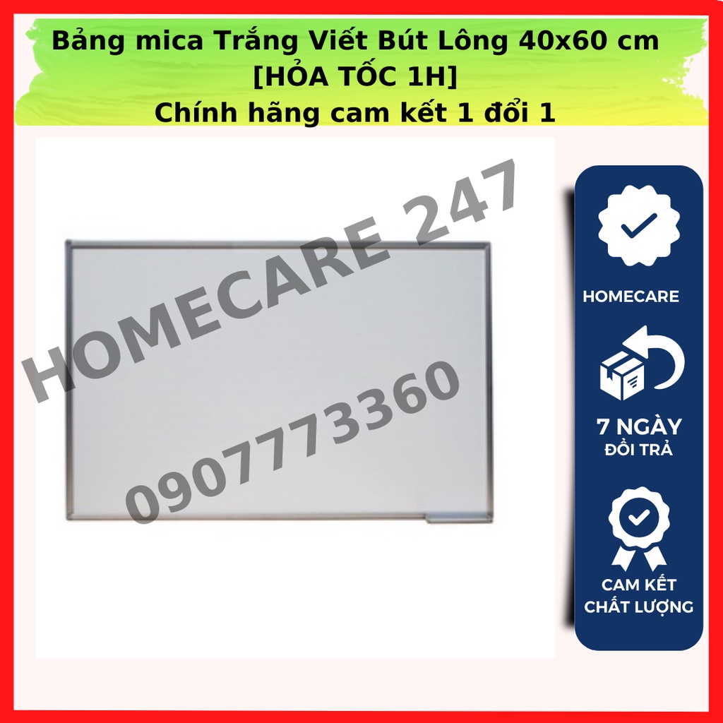#Xu Hướng# Bảng Mica Trắng Viết Bút Lông 40x60 cm