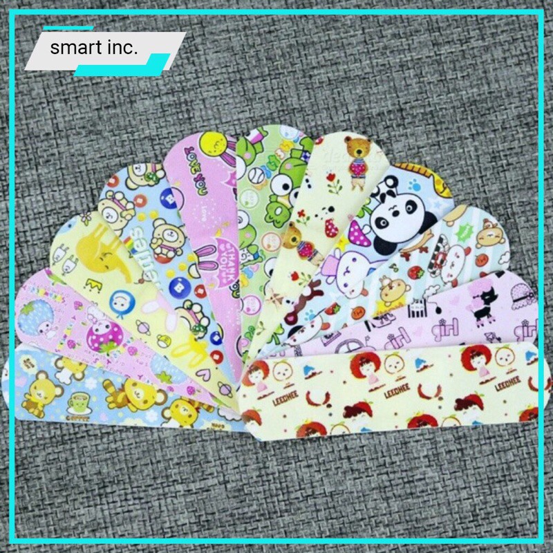 Hộp 120 miếng băng dán vết thương nhiều hình dễ thương .aban