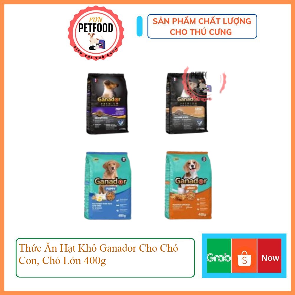 Thức Ăn Hạt Khô Ganador Cho Chó Con, Chó Lớn 400g