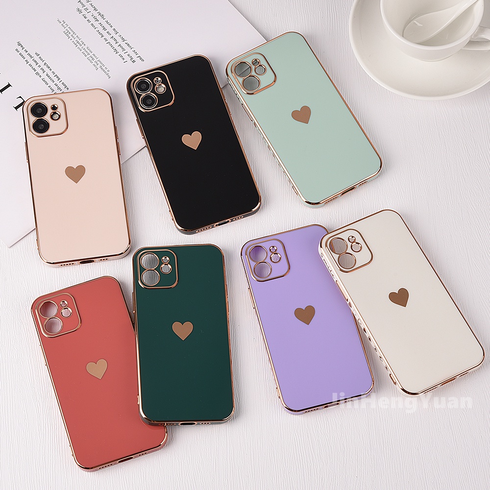 Ốp Điện Thoại Mềm Họa Tiết Trái Tim Cho IPhone 14 13 12 11 Pro Max X XR XS Max 7 8 Plus 12mini 13mini 11pro 7 8 SE2020