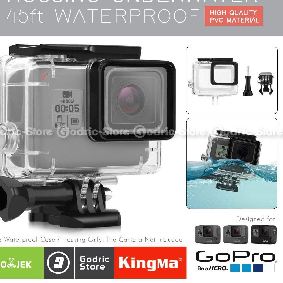 Vỏ Bảo Vệ Chống Thấm Nước 45m Cho Gopro Hero 5 / 6 / 7 Black / Go Pro 2018