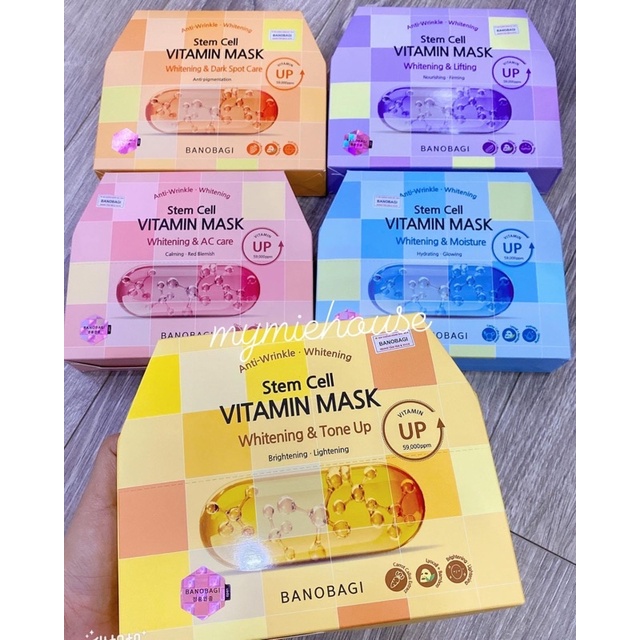 MẶT NẠ VIÊN THUỐC BANOBAGI / STEMCELL VITA GENIC JELLY MẪU MỚI NHẤT