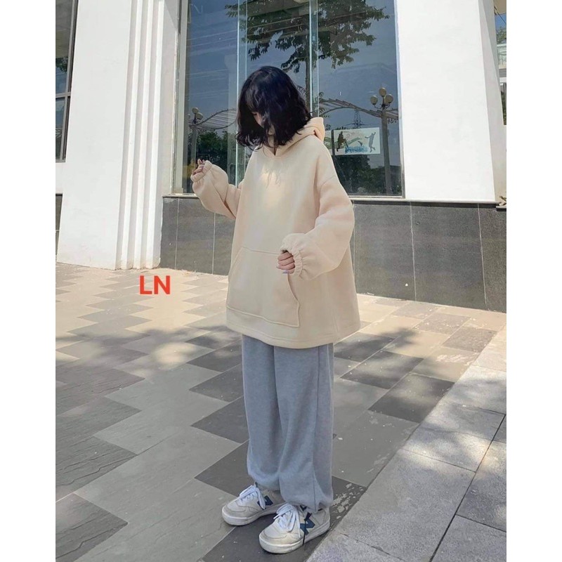 [Mã FAMARAL2 giảm 10K đơn 50K] Sét áo nỉ mũ da + quần xám bom DA6