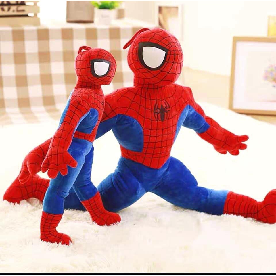 Gấu bông gối ôm hình dáng siêu nhân nhện siêu dễ thương, có đủ mọi size - Thú nhồi bông