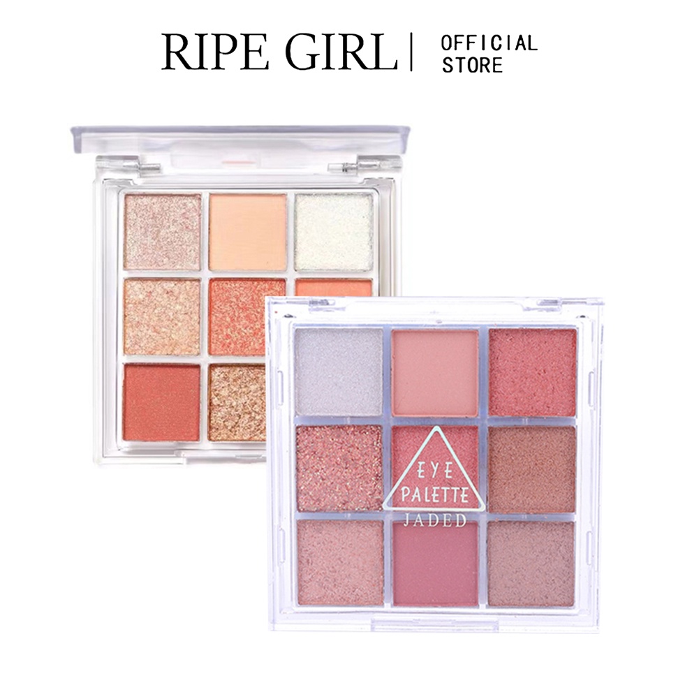 Bảng phấn mắt RIPE GIRL 9 màu sắc chống nước lâu phai 2022