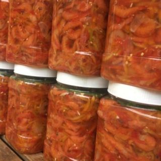Mắm tép bạc đất trộn đu đủ 600g