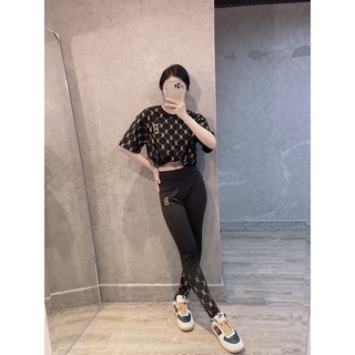 Quần MLB legging ngố Logo B full tag