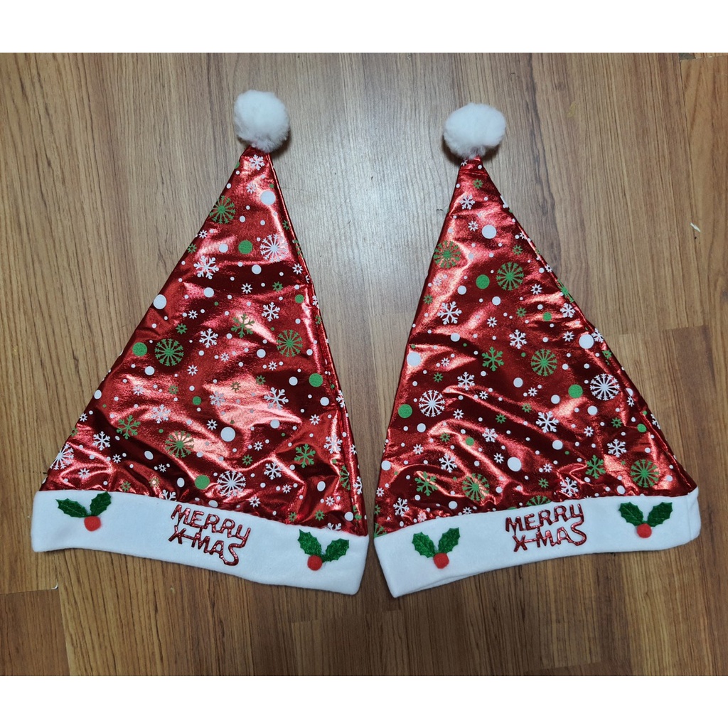 Mũ Noel Nhung Bông Tuyết Nhũ Lấp Lánh