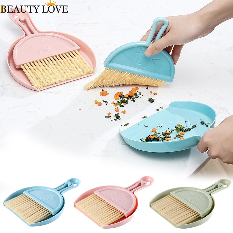 Bộ Chổi Và Đồ Hốt Rác Mini Để Bàn Tiện Dụng