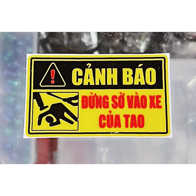 Tem Cảnh Báo Hài Hước Mẫu 2 Độc Lạ Nhất Hiện Nay