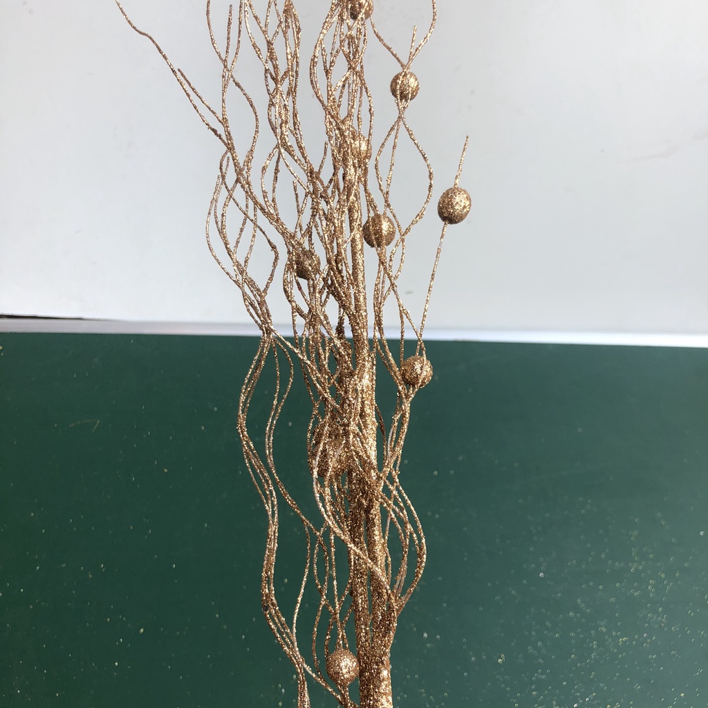 Cành quả phủ nhũ kim tuyến lấp lánh trang trí lọ hoa, làm oản, vòng nguyệt quế giáng sinh, gắn cây thông Noel