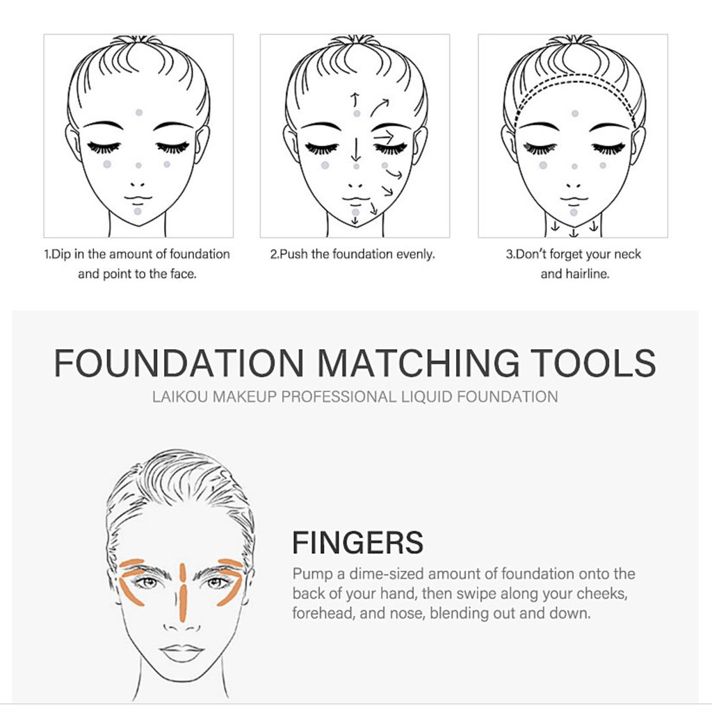 Kem nền che phủ hoàn hảo LAIKOU kem nền kiềm dầu lâu trôi foundation 30ml | BigBuy360 - bigbuy360.vn