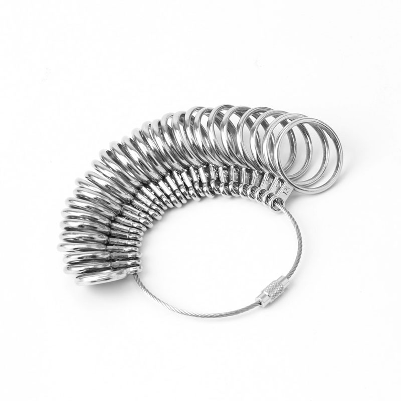 ✿INF✿Finger Ring Size Tools Easy To Use 0-13 Finger Ring Metal Sizer Gauge Measure Jewelry