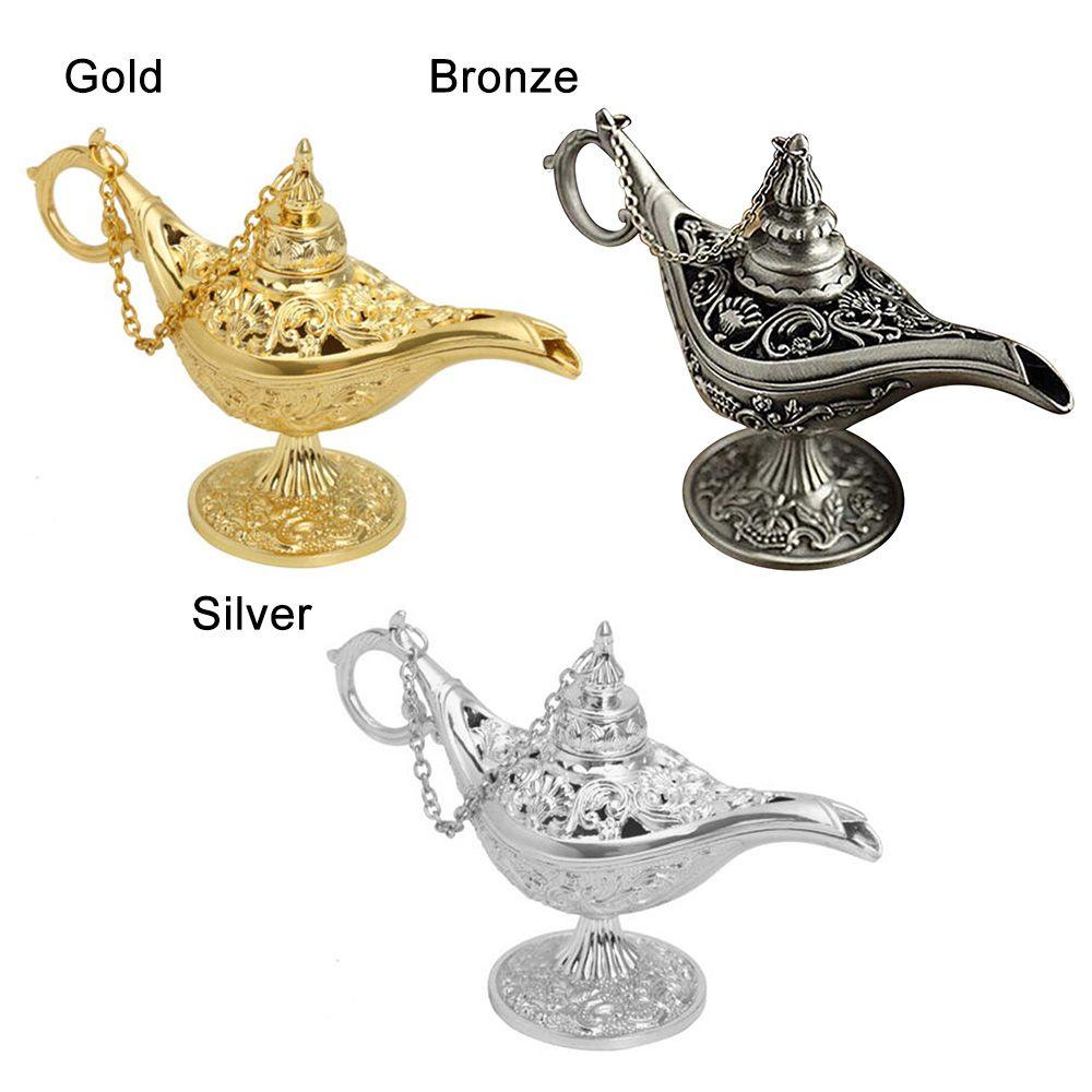 JANE Đèn Thần Aladdin Bằng Hợp Kim Kẽm Phong Cách Retro