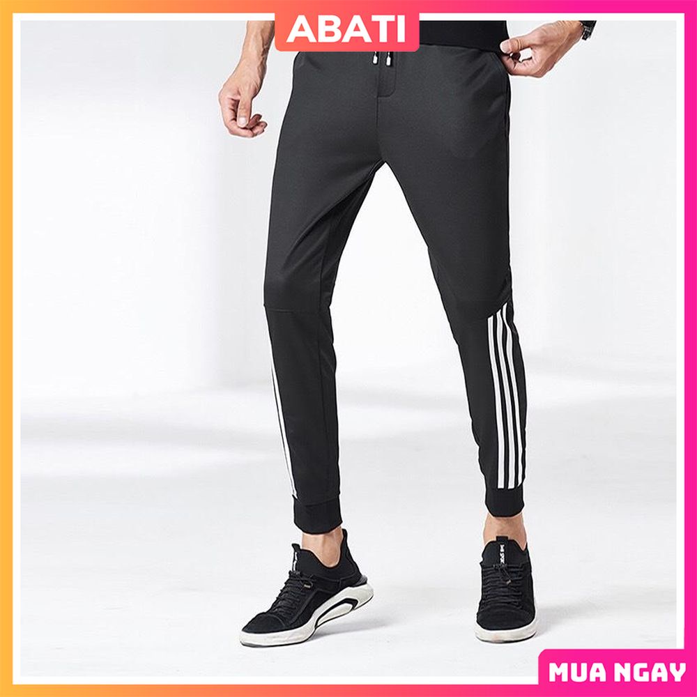 Quần jogger thể thao nam bo ống mềm mịn ấm áp giá rẻ ABATI Quần jogger nam nỉ big size thể thao ấm áp