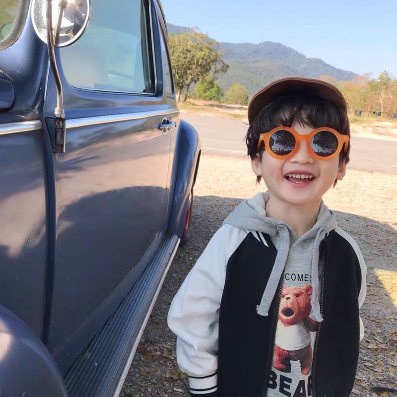 Kính Mát Phong Cách Retro Hàn Quốc Cho Các Bé