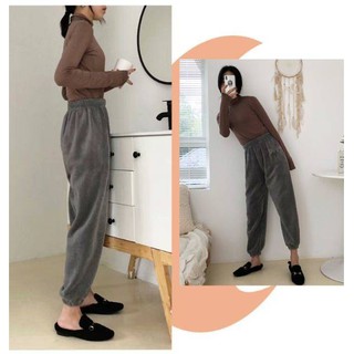Quần lông mặc ở nhà ấm áp